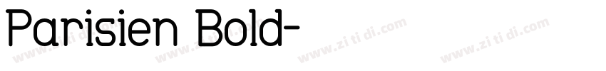 Parisien Bold字体转换